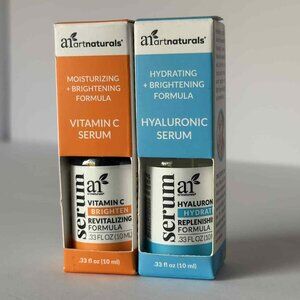 ArtNaturals Mini Serum Duo – Vitamin C + Hyaluronic – Brightening & Hydrating Se